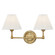 Classic No.1 Two Light Wall Sconce in Aged Brass (70|MDS102-AGB)