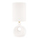 Penonic One Light Table Lamp in Aged Brass/White Ceramic (70|L1850-AGB/CWS)