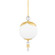 Perla One Light Pendant in Aged Brass (70|KBS1748701S-AGB)