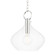 Lina One Light Large Pendant in Polished Nickel (70|BKO253-PN)