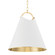 Burnbay One Light Pendant in Aged Brass (70|6218-AGB/SWH)