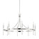 Gates Eight Light Chandelier in Polished Nickel (70|4338-PN)