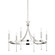 Gates Six Light Chandelier in Polished Nickel (70|4327-PN)