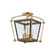 Hollis Four Light Semi Flush Mount in Aged Brass (70|3610-AGB)