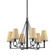 Pendelton Six Light Chandelier in Aged Iron (70|1733-AI)
