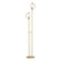 Pluto Two Light Floor Lamp in Modern Brass (39|242210-SKT-86-ZM0436)