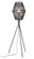 Billie One Light Floor Lamp in Black (339|56097)