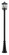 Portland One Light Outdoor Post Mounted Fixture in Black (224|531PHBR-519P-BK)
