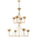 Alberto Eight Light Chandelier in Antique Gold Leaf (268|JN 5006AGL)