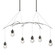 Kiwi Six Light Pendant in Dark Smoke (39|136560-SKT-LONG-07-ZM0565)