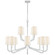 Reagan 12 Light Chandelier in Polished Nickel and Crystal (268|CHC 5904PN/CG-L)