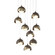 Brooklyn LED Pendant in Bronze (39|131105-SKT-LONG-05-84-GG0711)