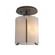 Exos Glass One Light Semi-Flush Mount in Natural Iron (39|123775-SKT-20-GG0140)