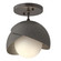 Brooklyn One Light Semi-Flush Mount in Oil Rubbed Bronze (39|121377-SKT-14-20-GG0711)
