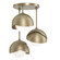 Brooklyn Three Light Semi-Flush Mount in Soft Gold (39|121374-SKT-84-84-GG0711)