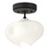 Ume One Light Semi-Flush Mount in Black (39|121372-SKT-10-07-FD0710)