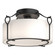 Bow One Light Semi-Flush Mount in Black (39|121142-SKT-10-GG0218)