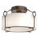 Bow One Light Semi-Flush Mount in Bronze (39|121142-SKT-05-GG0218)
