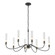 Grace Eight Light Chandelier in Black (39|105050-SKT-10-BR-ZM0611)