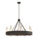 Banded Eight Light Chandelier in Natural Iron (39|105040-SKT-20-FD0611)