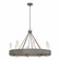 Banded Eight Light Chandelier in Dark Smoke (39|105040-SKT-07-FD0611)