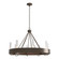 Banded Eight Light Chandelier in Bronze (39|105040-SKT-05-ZM0611)