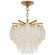 Cora LED Semi-Flush Mount in Antique-Burnished Brass (268|CHC 4911AB-ALB)