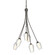 Flora Six Light Chandelier in Dark Smoke (39|103043-SKT-07-ZS0354)