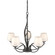 Flora Five Light Chandelier in Natural Iron (39|103040-SKT-20-GG0236)