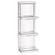 Mirrored Shelf Shelf with 3 shelves in Silver (204|99138)