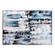 Black & White Test Wall Art in Thick Blue, White & Black Acrylic Paint (204|92278)