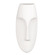 White Face Sculpture Wall Sculpture in Matte White (204|34114)