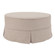 Universal Round Ottoman in Linen Slub Natural (204|132-610S)