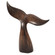 Whale Tail Sculpture in Faux Walnut (204|12211)