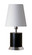 Geo One Light Table Lamp in Black Matte w/Chrome (30|GEO310)