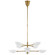 Graphic Eight Light Chandelier in Hand-Rubbed Antique Brass (268|ARN 5501HAB-WHT)