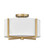 Axis Off White LED Semi-Flush Mount in Heritage Brass (13|41706HB)