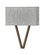 Vector Heathered Gray LED Wall Sconce in Walnut (13|41503WL)