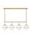 Hollis LED Linear Chandelier in Heritage Brass (13|39675HB)