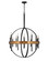 Wells LED Chandelier in Weathered Brass (13|3867WA)