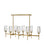 Ana LED Linear Chandelier in Heritage Brass (13|38256HB)