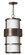 Saturn LED Hanging Lantern in Metro Bronze (13|1902MT)