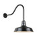 Warehouse One Light Outdoor Gooseneck Light in Black (381|H-QSN15116-SA-91/QSNHL-H-91)