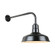 Warehouse One Light Outdoor Gooseneck Light in Black (381|H-QSN15114-SA-91/QSNB-13-91)