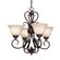 Homestead Four Light Chandelier in Rubbed Bronze (62|8606-GM4 RBZ-TEA)