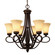 Torbellino Six Light Chandelier in Cordoban Bronze (62|8106-6 CDB)