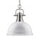 Duncan One Light Pendant in Pewter (62|3602-L PW-WH)