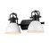 Duncan Two Light Bath Vanity in Matte Black (62|3602-BA2 BLK-WHT)