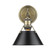 Orwell One Light Bath Vanity in Aged Brass (62|3306-BA1 AB-BLK)