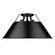 Orwell Three Light Flush Mount in Matte Black (62|3306-3FM BLK-BLK)